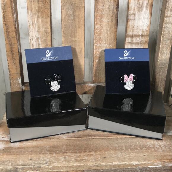 New Swarovski Mickey and Minnie Lapel Pins - Picture 8 of 10